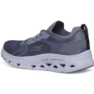 Skechers Gorun Glide-Step Flex Sportschoenen voor heren, met luchtgekoelde schuimrubberen sneakers, lichtgrijs, 46 EU