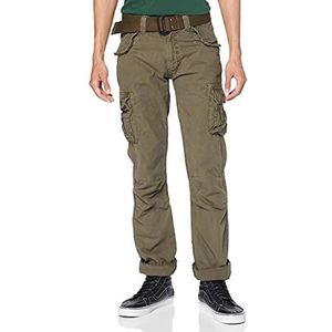 Schott NYC Herenbroek, Olijf, 48 EU