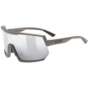uvex sportstyle 235 - sportbril voor dames en heren - condensvrij - drukvrij draagcomfort & perfecte pasvorm - oak brown matt/silver - one size