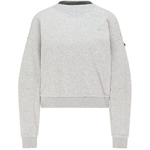 Festland Sweatshirt voor dames, lichtgrijs, gemêleerd, XXL