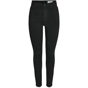 Noisy May Nmsolly HW Skinny Jeans Vi412bl Noos Skinny Jeans, Zwart, 30W x 30L voor Dames, Zwart, 30W / 30L