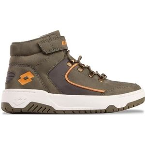 LOTTO Uniseks sneakers voor kinderen, Olive Dk Grey, 29 EU