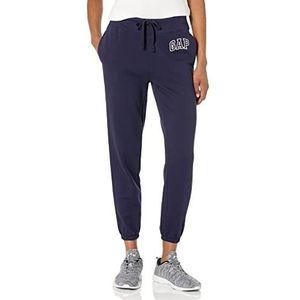 GAP Fleece joggingbroek met logo voor dames, Marine Uniform, XL