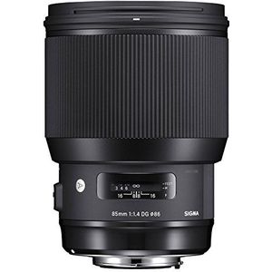 Sigma 85 mm/F 1.4 DG HSM, Art Lens (86Mm Filterschroefdraad), Voor Nikon Lensbajonet, Zwart