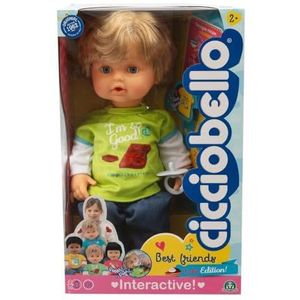 Cicciobello Best Friends Cicciobello pop 42 cm met plantenfunctie, model met groen T-shirt met recept op de achterkant, voor kinderen vanaf 2 jaar