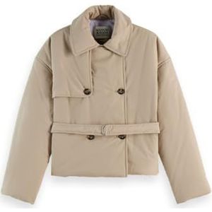 Scotch & Soda - Lichtgewicht Gewatteerde Poplin Trenchcoat - Dames