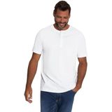 JP 1880, Henley Basic 1, grote maten, wit, 3XL