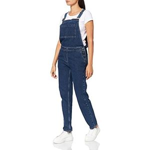 Peopletree vrouwen Brooklyn Denim tuinbroek, blauw (blauw blauw), (maat: 14)