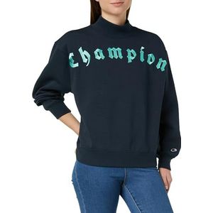 Champion Rochester 1919 Rochester 1919 Street Club W - Heavy Powerblend Fleece High-Neck Sweatshirt, Turkoois, Dames FW23, Turkoois