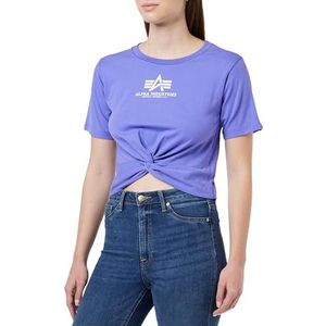 Alpha Industries Knotted Crop T T-shirt voor dames Electric Violet