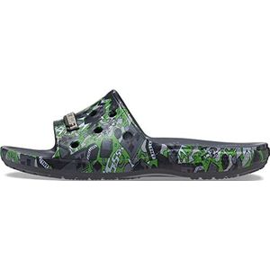 Crocs Unisex-Adult Classic Minecraft Slide Sandaal, Meerkleurig, 12 Women/10 Men
