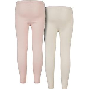 Urban Classics Yogabroek voor meisjes, roze/wit, 122