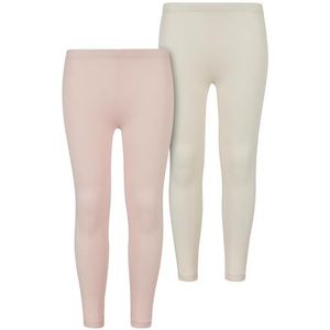 Urban Classics Yogabroek voor meisjes, roze/wit, 122