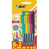BIC M10 Clic Ball Pennen - diverse kleuren (Pack van 10)