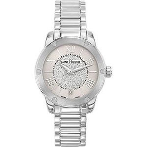 Saint Honoré dames analoog kwarts horloge met roestvrij stalen armband 7511301LGPAN