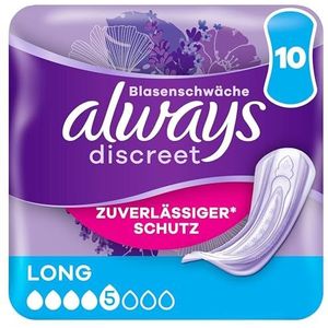 Always Discreet - Incontinentie Inzetstukken - Lang - 10 Stuk