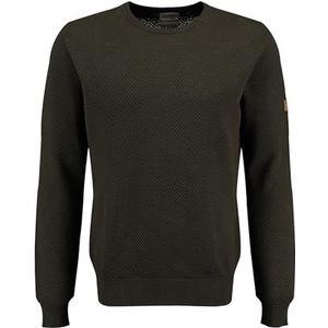 KEYLARGO Klepisode ronde trui voor heren, donkergroen (1501), XXL