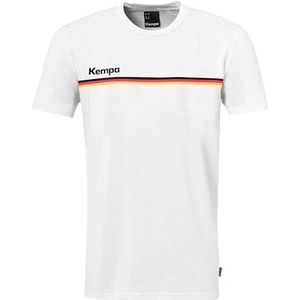 Kempa T-shirt Team Germandy T-shirt met Duitsland-patroon - wit
