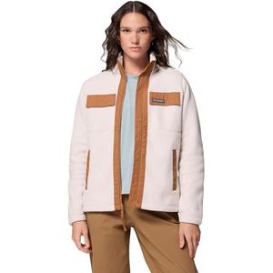 Columbia Dames Juniper Peak Full Zip Fleece, Volledige Zip Fleece Jacket, Dark Stone, Camel Brown, XXL