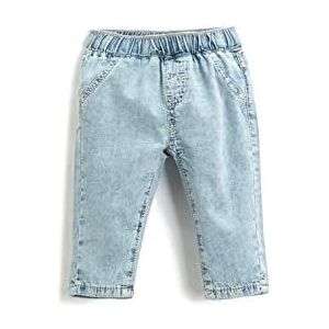 Koton Babyboy Jean Relax Cut Elastische tailleband, Light Indigo (Aa1), 6-9 Monate