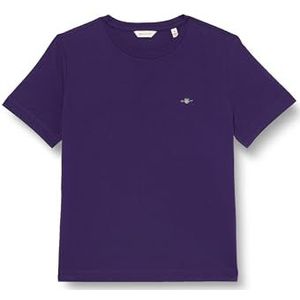 GANT Reg Shield SS T-shirt voor dames, Pansy Purple, S