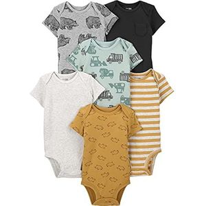 Simple Joys by Carter's Baby Boys' 6-Pack Short-Sleeve Bodysuits