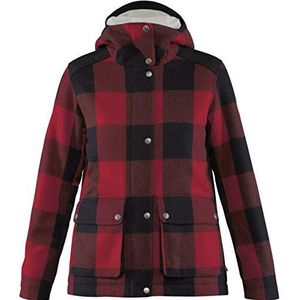 FJALLRAVEN Greenland Re-Wool Jacket W Damesjack, rood-zwart, 2XS