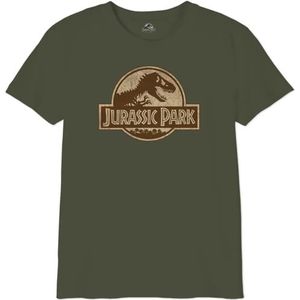 Jurassic Park T-shirt voor jongens, Kaki, 6 Jaren