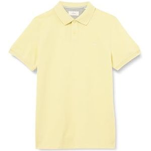 s.Oliver Poloshirt voor heren met logo, Geel 1135, L