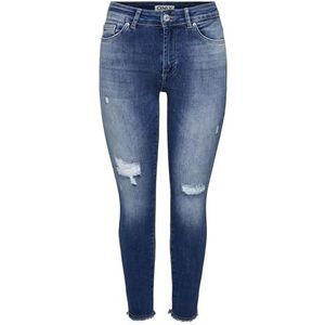 ONLY Onlblush Mw des Rw DNM Ana Skinny-fit-jeans voor dames, blauw (medium blue denim), 34 NL/XL