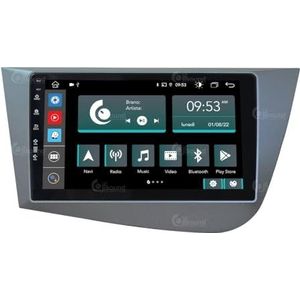 Specifieke autoradio voor Seat Leon 2005-2012 Android GPS Bluetooth WiFi USB DAB+ Touchscreen 9"" 8core Carplay AndroidAuto