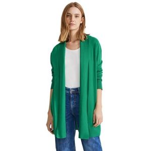 Street One Damesvest met rib details sweater, Fresh Spring Green, 34