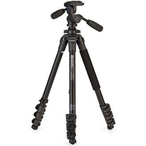 Benro Adventure 8X Statief van koolstofvezel met 3-weg kop, Aluminium tripod kit., zwart, Series 1/4 Section Kit w/ HD1 Head