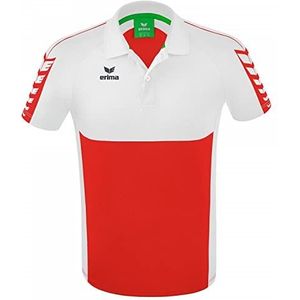 Erima heren Six Wings Sport polo (1112211), rood/wit, XXL