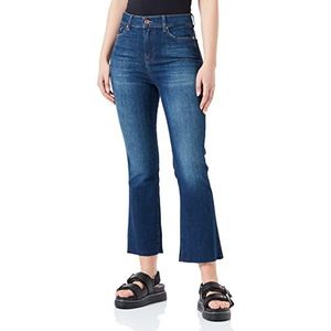 7 For All Mankind Hw Kick Slim Illusion Jeans voor dames, Donkerblauw, 32