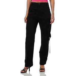 Pinko Warme broek satijn stretch casual dames, Z99_nero Limousine, 34 NL