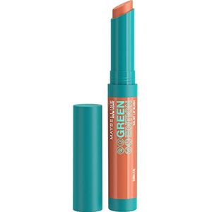 Maybelline New York verzorgende lippenstift met glanzende afwerking, veganistische formule met natuurlijke ingrediënten, Green Edition Balmy Lip Blush, nr. 009 Desert, 1 stuk