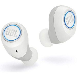 JBL Free X in-ear bluetooth hoofdtelefoon, wit, draadloze hoofdtelefoon met slim laadstation, muziek streaming tot 24 uur