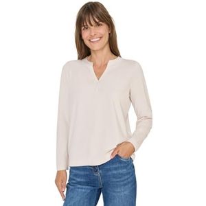 Cecil Damesshirt in tunieklook, Light Greige, L