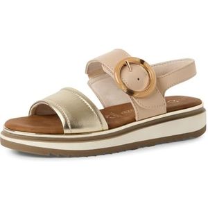 MARCO TOZZI 2-28501-44 damessandalen, metallic, 38 EU