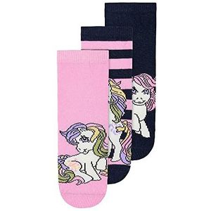 NAME IT - Sokken - Navy - 3 Pack - Motiefprint - Huidvriendelijk Materiaal