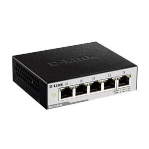 D-Link DGS-1100-05 Switch met 5 poorten, 10/100/1000 Mbps