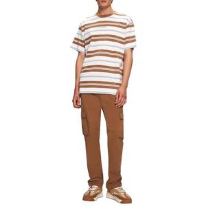 LTB Jeans Heren T-shirt gemaakt van katoen in beige regular fit - maat S, beige, S