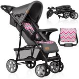 LIONELO Emma Plus Lichtgewicht Buggy tot 15 kg, Kinderwagen van ca. 6 maanden tot ca. 3 jaar, Wandelwagen met 5-punts Veiligheidsgordels, Rugleuningverstelling tot Ligpositite, Snel Opvouwsysteem