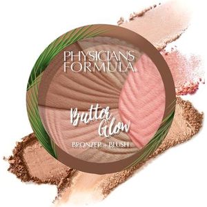 Physicians Formula Butter Glow Bronzer + Blush, 2-in-1 Romige BronzerPoeder met Blush, Verrijkt met Verlichtende & Hydraterende BoterMengsel, Healthy Glow