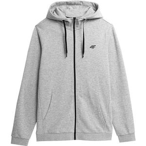 4F Sweatshirt M0951 Cold Light Grey Melange S voor heren, Koud lichtgrijs gemêleerd, S