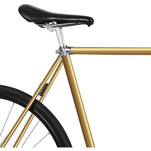 MOOXIBIKE Gold metallic fietsfolie glanzend voor racefiets, MTB, trekkingfiets, fixie, fiets, stadsfiets, scooter, rollator voor circa 13 cm frameomtrek