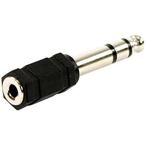Plugger, Adapterstekker mini-jack 3,5 mm tot 6,35 mm stereo jack plug van EASY kabels en adapters al jaren door professionele audioprofi