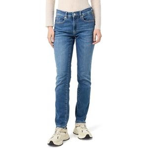 Slim-fit jeans van blauw superzacht stretchdenim