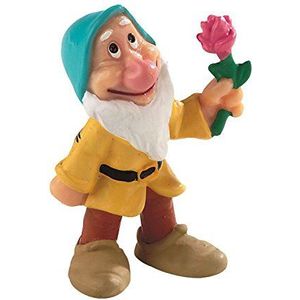 Bullyland 12480 - speelfiguur dwerg pimpel uit Walt Disney sneeuwwitje, ca. 5,5 cm, gedetailleerd, ideaal als taartfiguur en klein cadeau voor kinderen vanaf 3 jaar